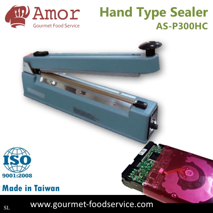 Taiwan Made Hand Type Impulse Sealer Sealing Machine With Cutter