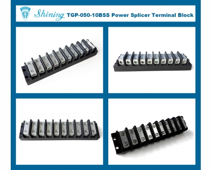 TGP-050-10BS- 600V-50A-10-Way-Electrical-Splicer-Terminal-Block-MP