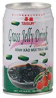 grass jelly drink with