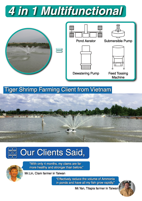 mobile pond aerator fish shrimp farming aquaculture equipment