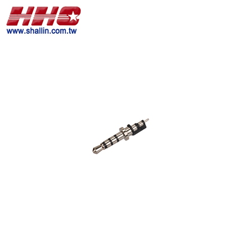 2.5mm sub-mini 4-pole stereo plug, molded type, RoHS Directive-compliant