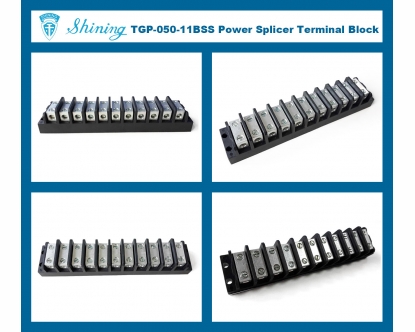 TGP-050-11BS- 600V-50A-11-Way-Electrical-Splicer-Terminal-Block-MP