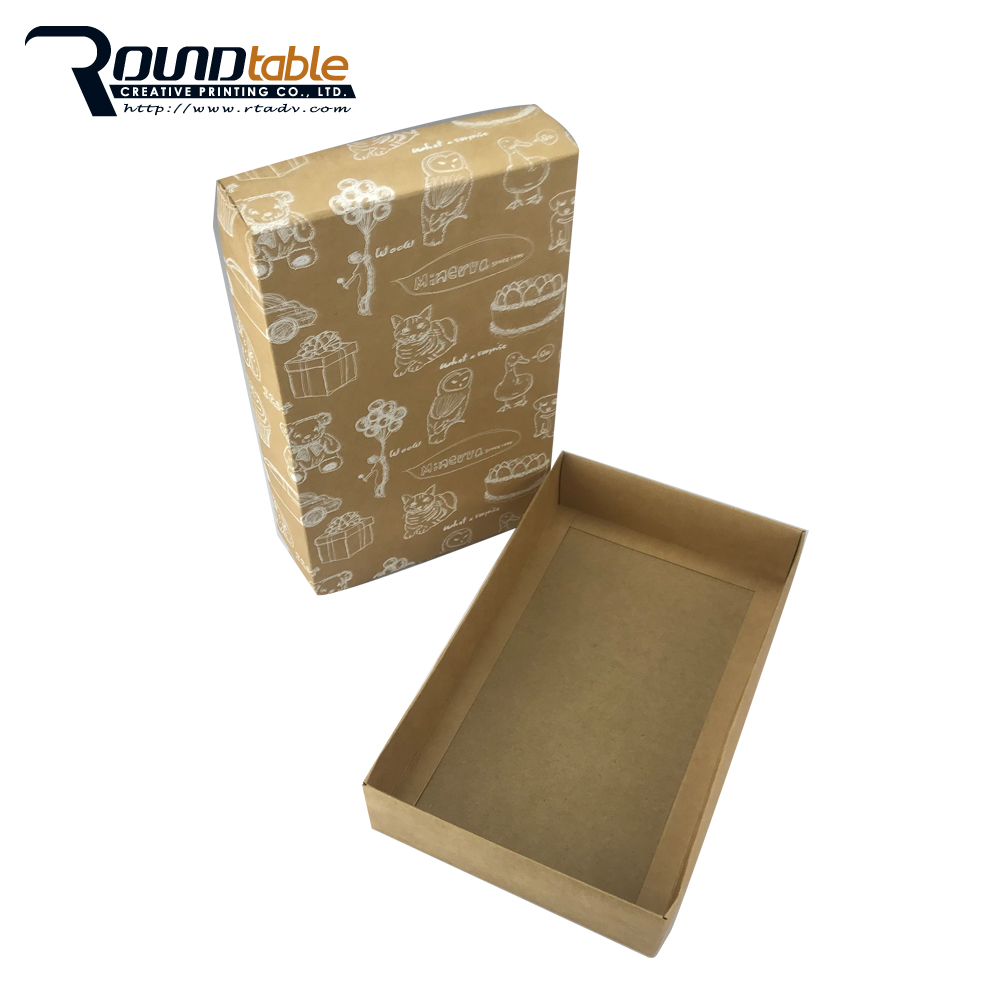 unique cardboard paper display box with a small window for candy