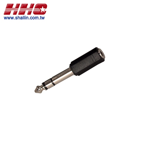 1/4-inch stereo plug to 3.5mm stereo jack, RoHS Directive-compliant