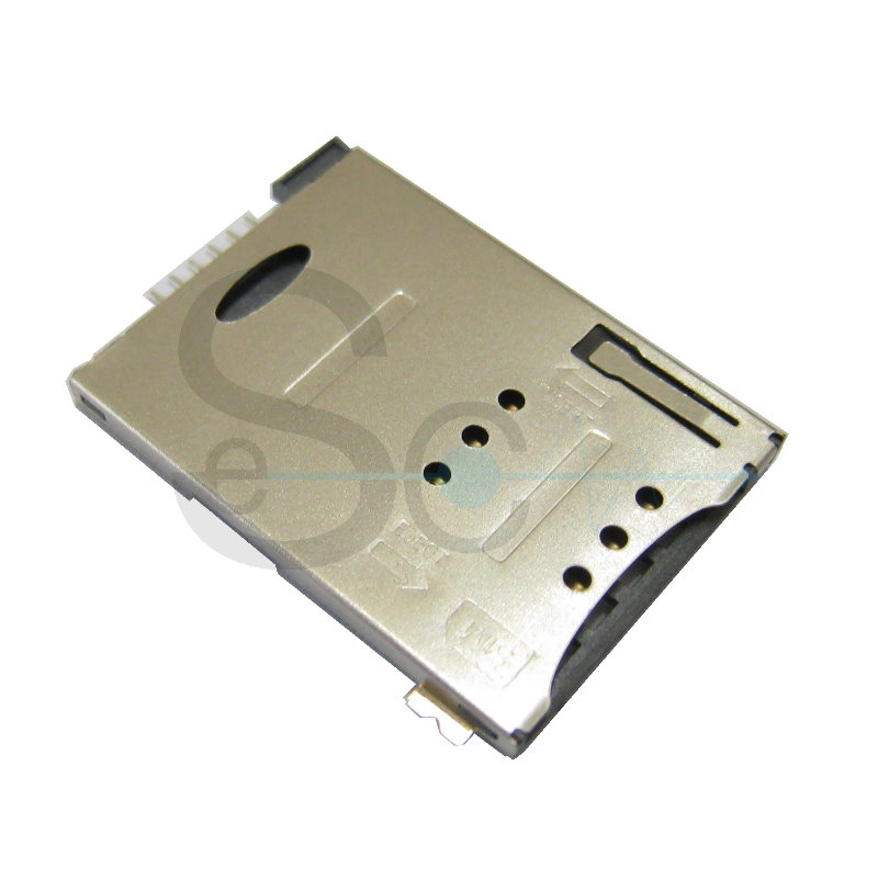 SIM Card Connector Push 6 Pin SMT Type Taiwantrade