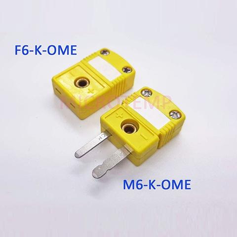 Type K Miniature Size Thermocouple Connector, Plug & Socket