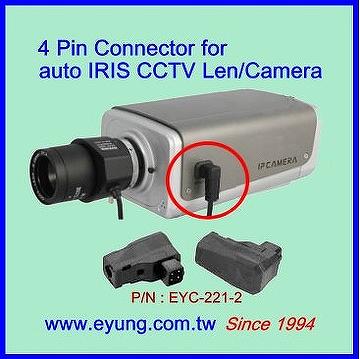 Taiwan IRIS Plug Connector, CCTV/IP Camera IRIS Plug, EYC ... car wiring audio circuit breaker 
