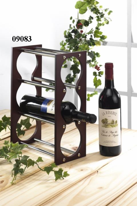 Wooden/metal wine rack