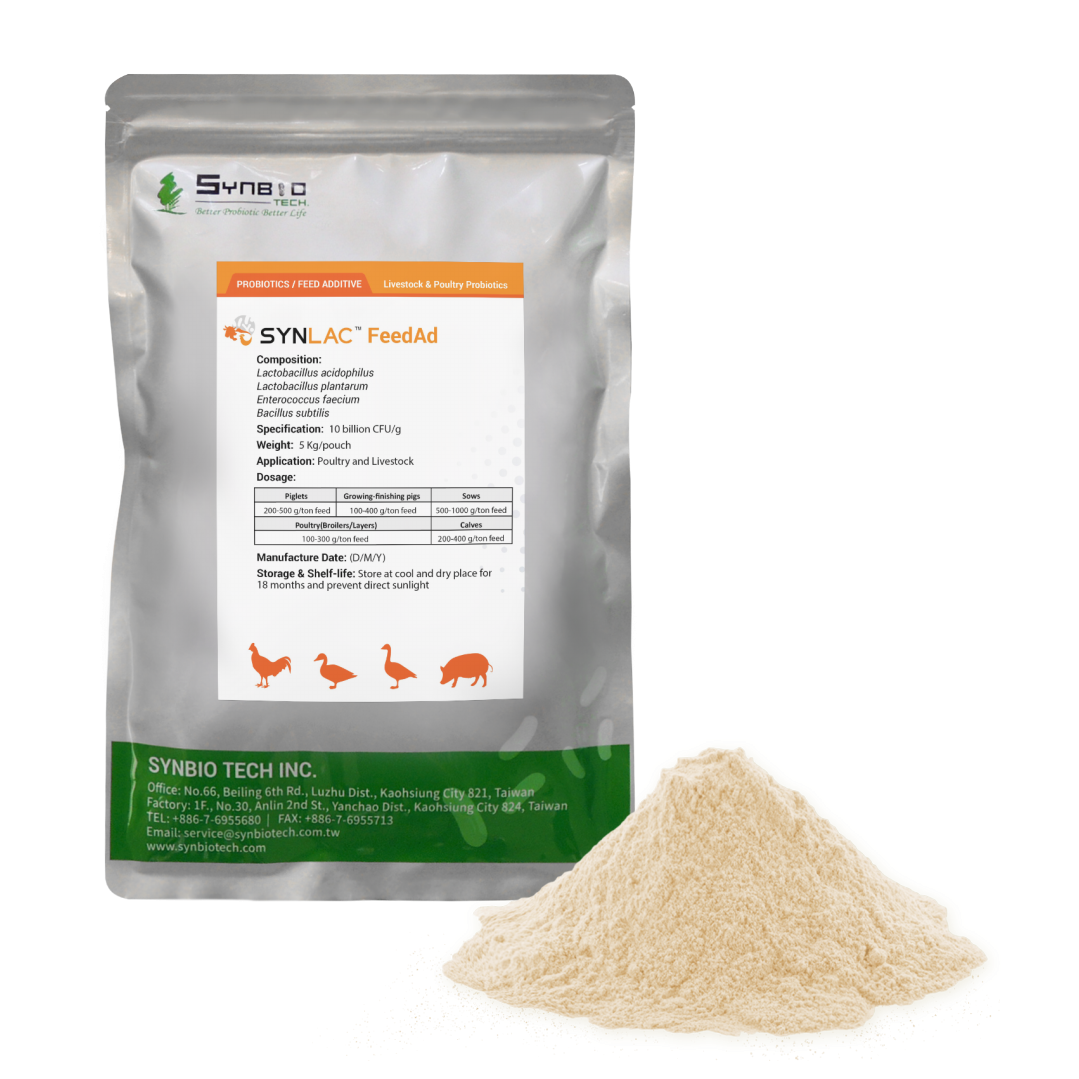 Taiwan SYNLAC FeedAd Feed Additives for Poultry and Pig SYNBIO TECH INC.