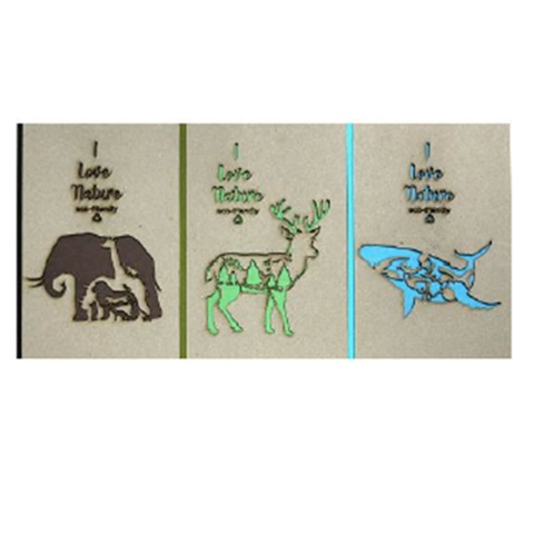 ECO Friendly-Laser Cutting Animal Notebook