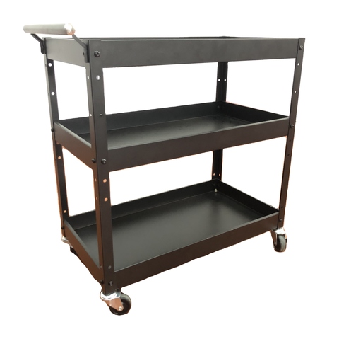 Metal 3 Tiers Tool Trolley Cart