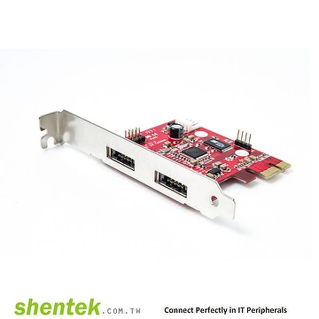 2port Power eSATA eSATAp USB Hybrid Port EUHP PCI PCIe Express Card 52020 shentek