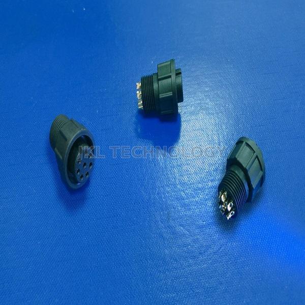 B size 8Pin Female Lock Type Connector for soldering, IP67 | Taiwantrade