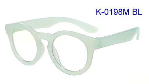 Children Rubber Blue Block Eyeglasses_K-0198