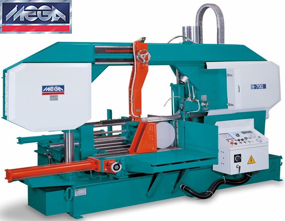 【MEGA】Double Column Heavy Duty Semi-Auto Horizontal Bandsaw Machine