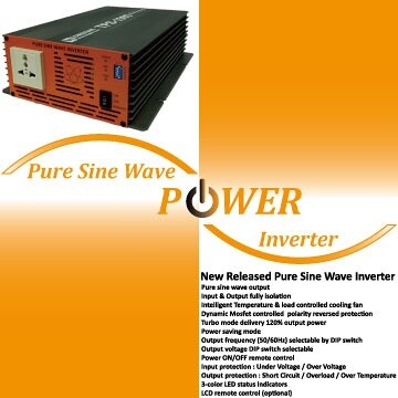 Intelligent DC-AC SINE WAVE INVERTER | Taiwantrade.com
