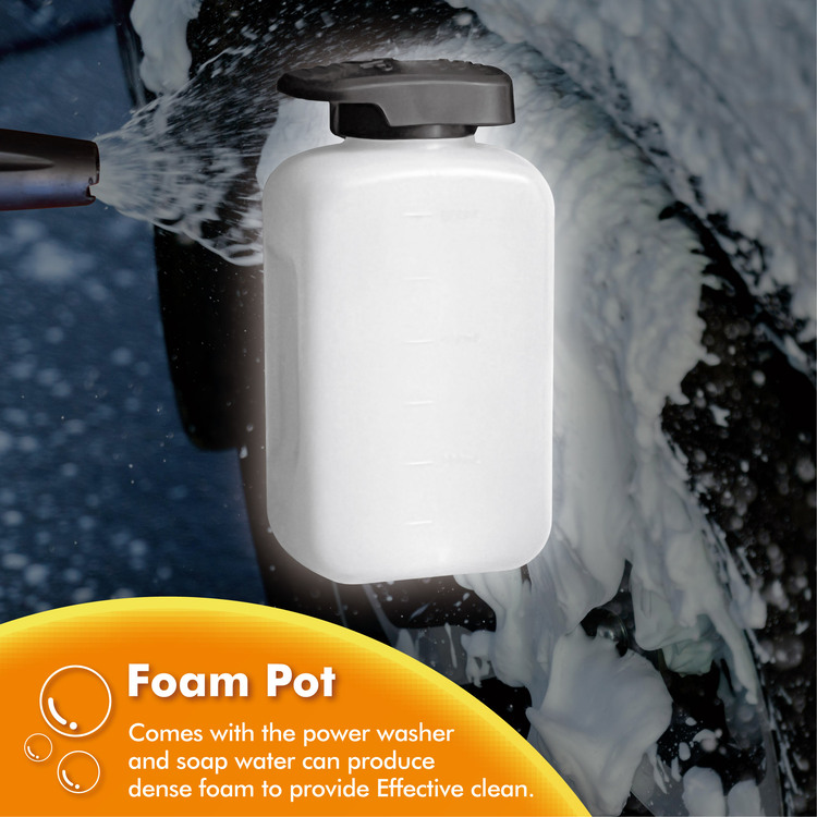 1600W high pressure washer foam pot