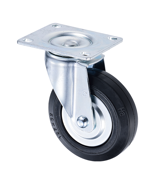 WQF 4 Swivel Castor Wheel,Trolley Furniture Caster,12mm Screw Rod,Diameter 3 inch/4 inc /5 inch,Suitable for Trolleys,Work Benches,Garages 