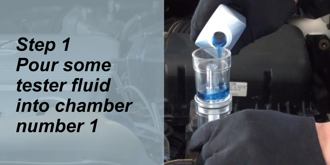 Combustion Chamber Leak Tester Kit with 3 Test Caps and a USmade CO2