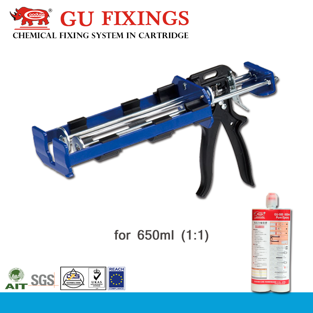 Best Dripless 600ml Twin Cartridge Epoxy Caulking Gun