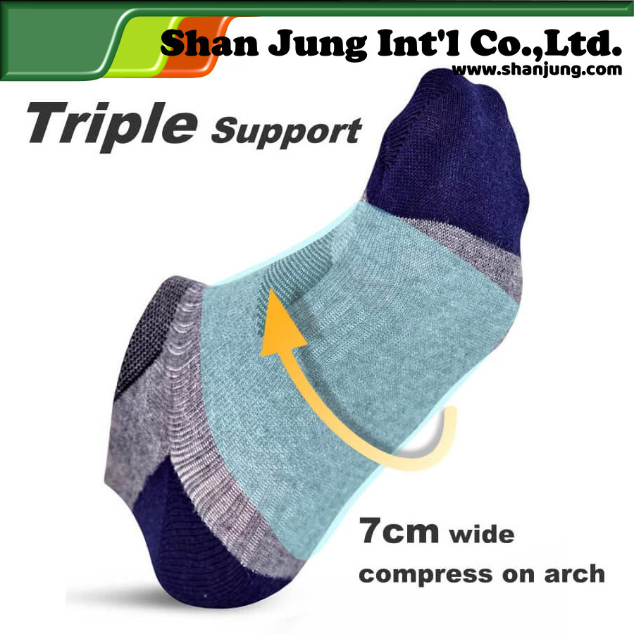 Socks, Men AntiOdor & Bacterial Arch Support Low Cut Socks
