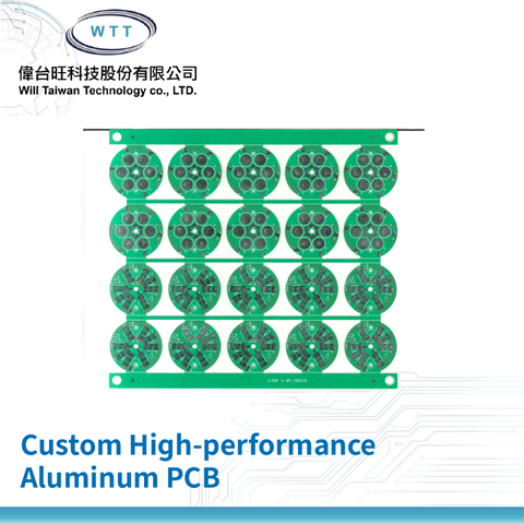 Custom High-performance Aluminum PCB for LED Lighting, Solar Panels, Auto