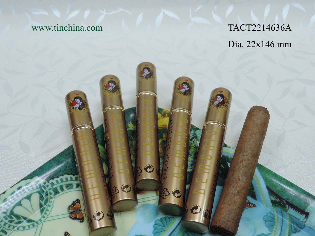 2in1 Aluminum Cigar Packaging Tube
