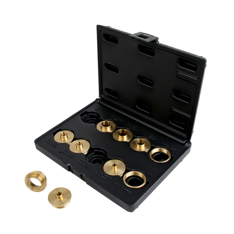 Router Template Guide Bushing 10 Piece Set Brass Precision Machined