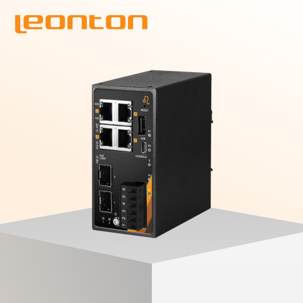 6-Port Industrial Gigabit IEEE 802.3bt PoE++ Managed Ethernet Switch ...