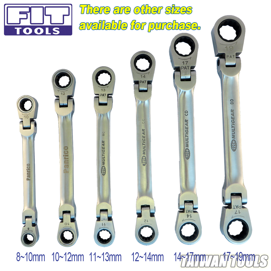 【FIRSTINFO】Double Adjustable Angles Box Wrench(14*17mm)