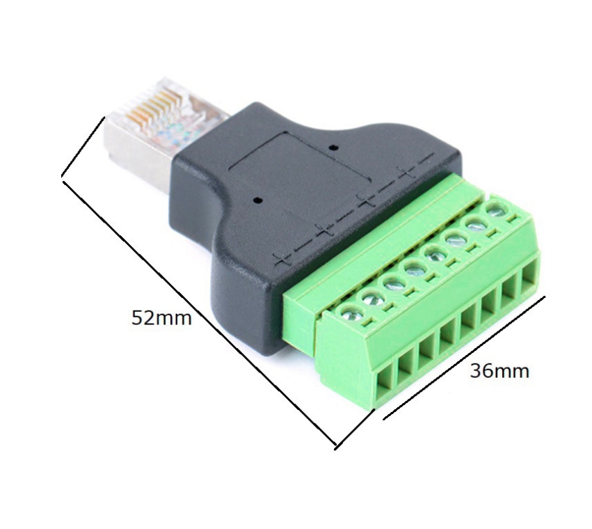 RJ45 TO 8PIN Terminal Block adapter