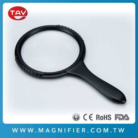 Large Round Handheld Reading Magnifier With Ergonomic Handle Reading Magnifier With Ergonomic Handle