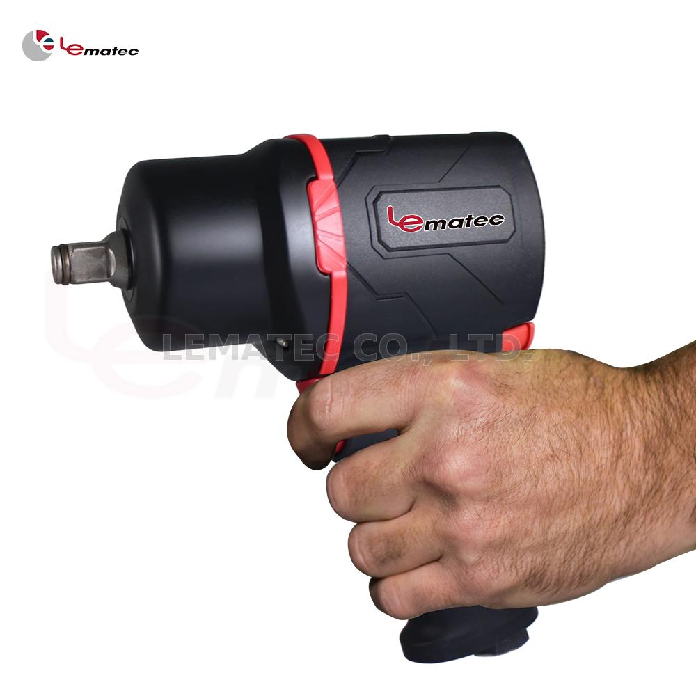 1/2" inch Lightweight Air Impact Gun Twin Hammer High Torque 1400 ft