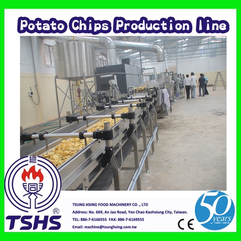 Stainless Steel Potato Chips Making Machine, For Industrial