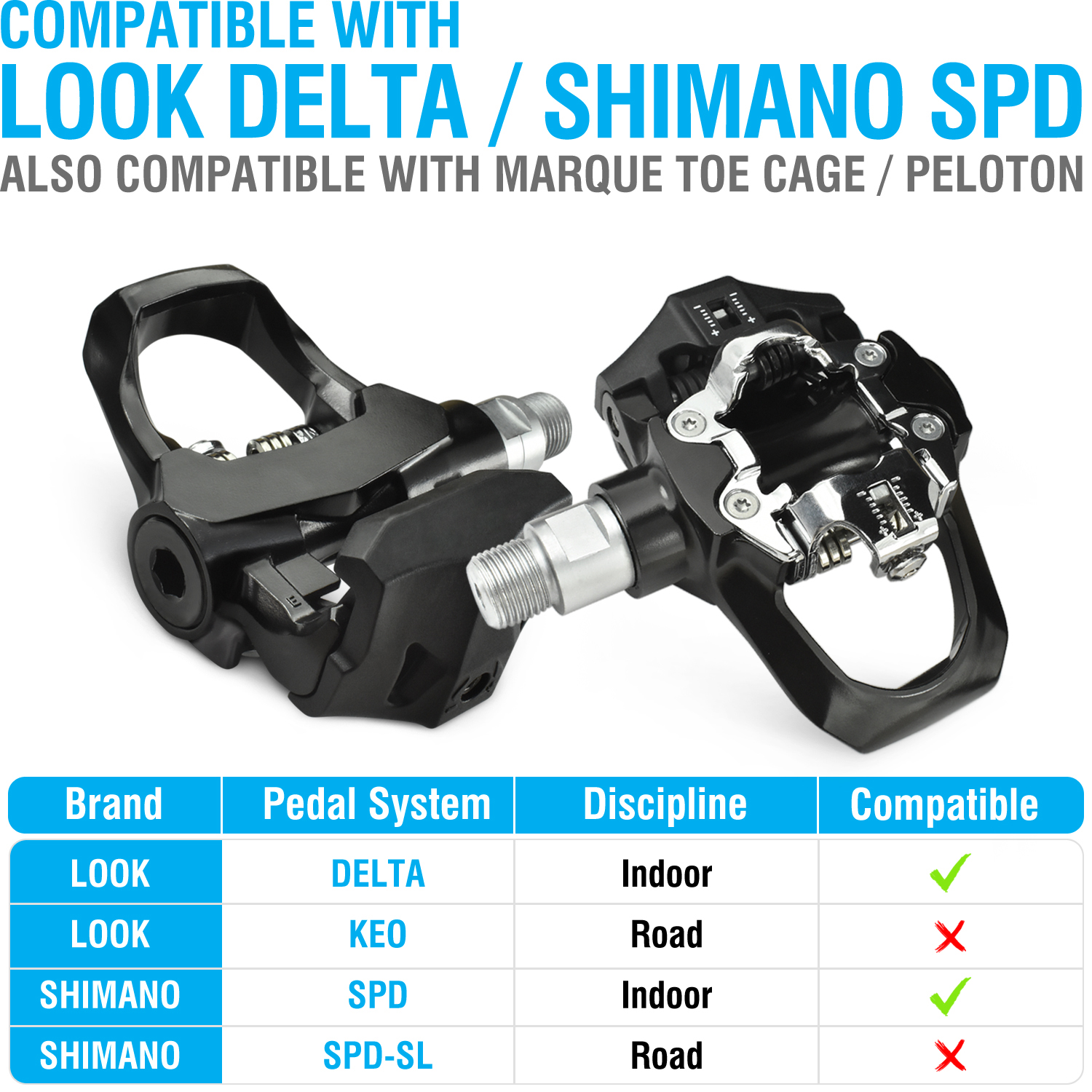 shimano look delta pedals