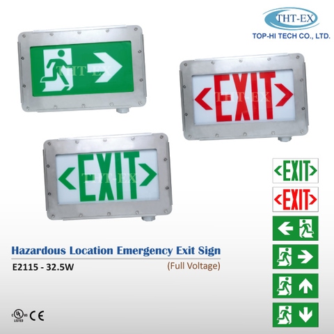 Hazardous Location Exit Sign - E2115