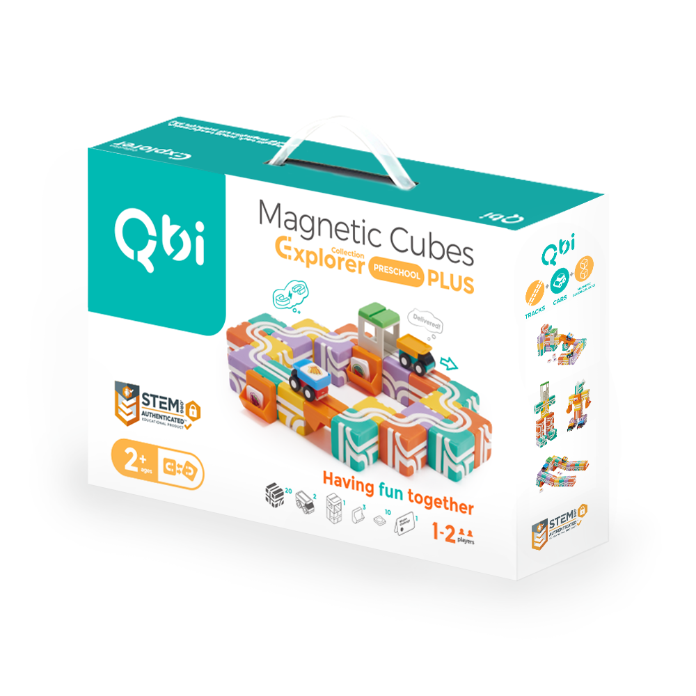 Qbi Magnetic Cubes Explorer - Preschool Plus Pack | Taiwantrade