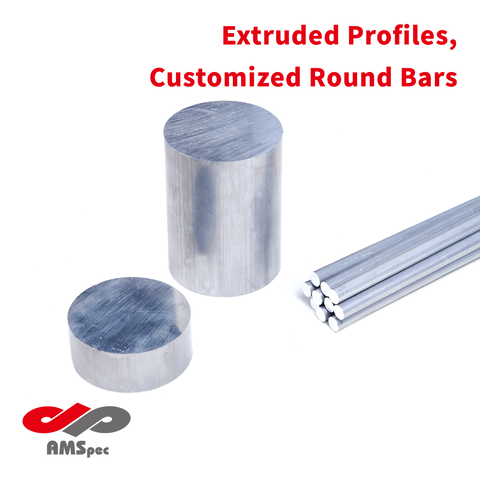 Aluminum Alloy Extruded Profiles, Customized Round Bars