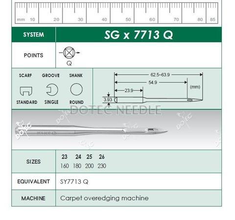 SGX7713 Q - Carpet Overedging Machine Needle