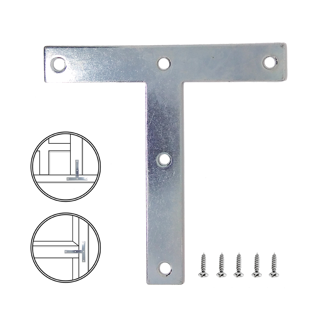 5 Holes Angle Plate Flat T Bracket Braces 5