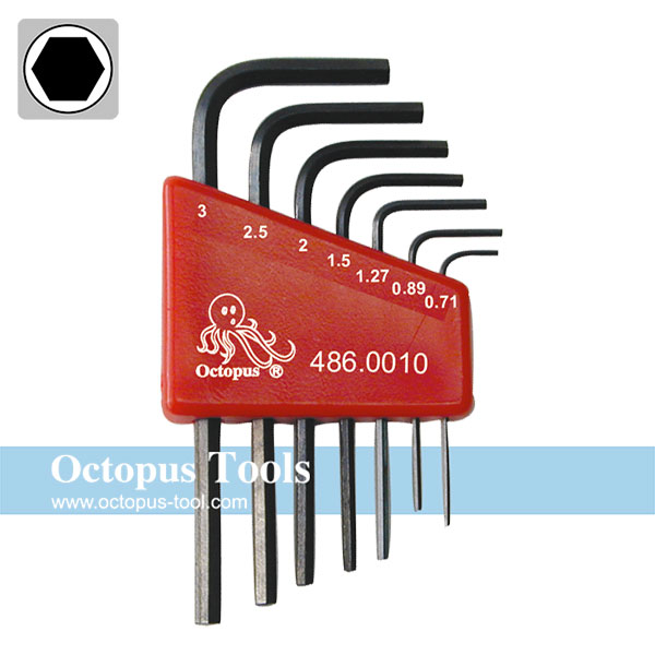 Hex Wrench Set, 0.713mm, 7pcs/set