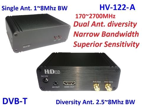 HV-122-A Full HD 2-Way Diversity Digital TV Receiver 170~2700MHz