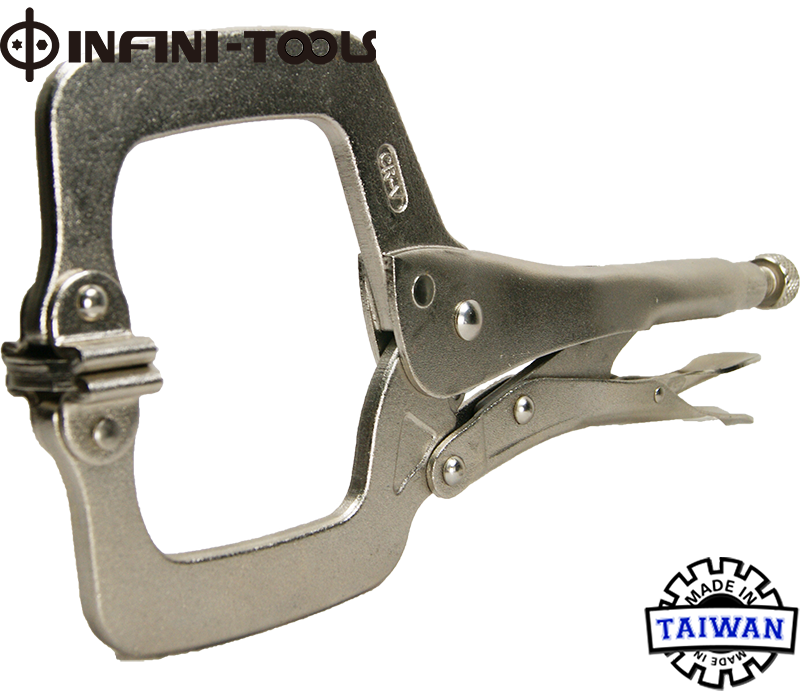 Heavy Duty Locking Cclamp Pliers With Swivel Pads