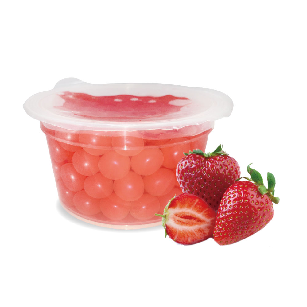Strawberry Popping Boba (Juice Boba) 100g