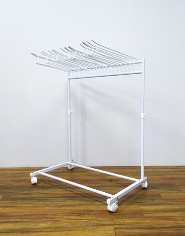 Adjustable Slacks Hanger Rack_White