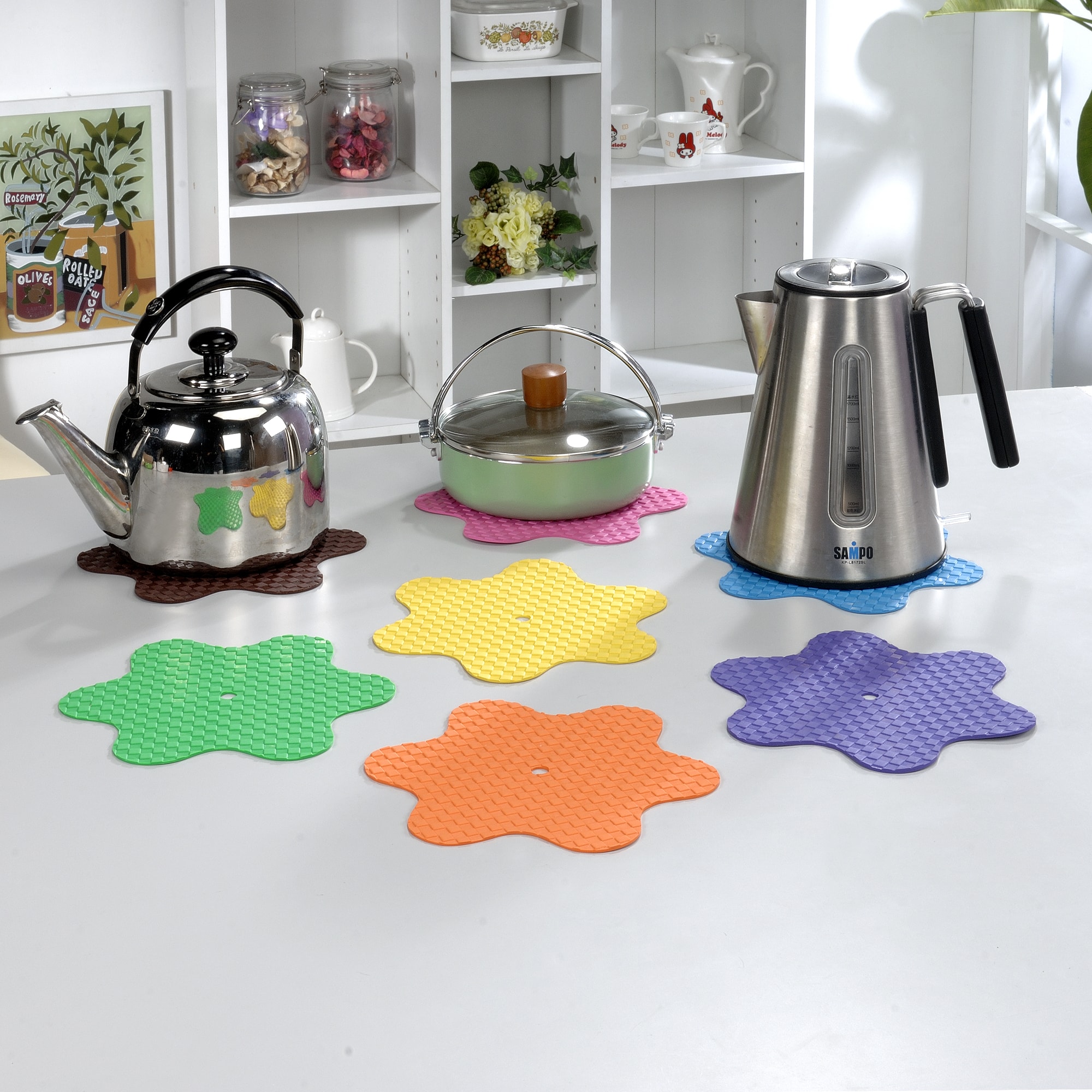 Flower modeling Heat Resistant Rubber Mat (L) Taiwantrade