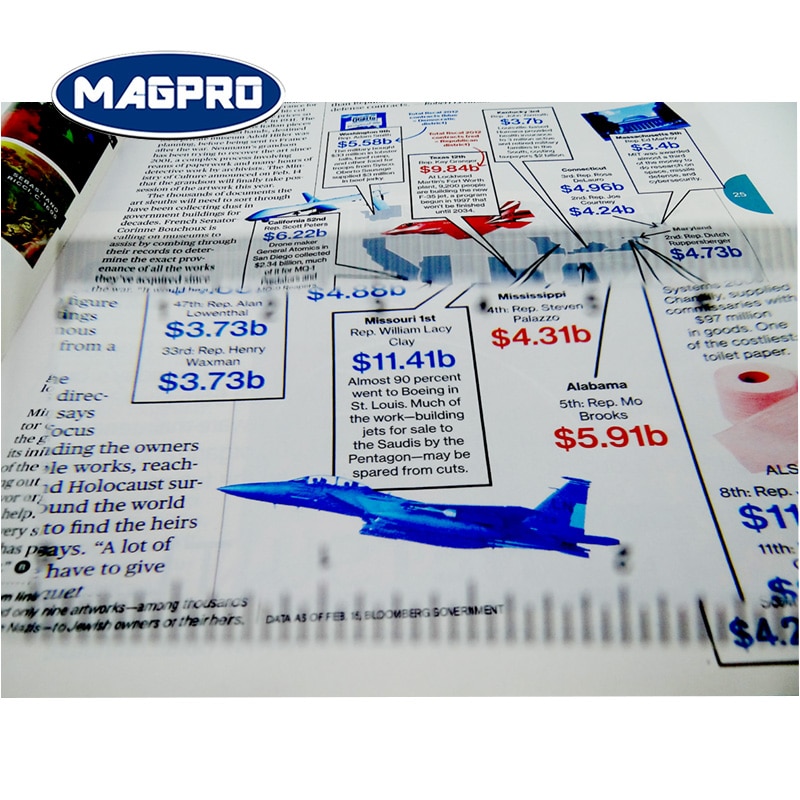 3倍率客製化直尺型書籤放大鏡