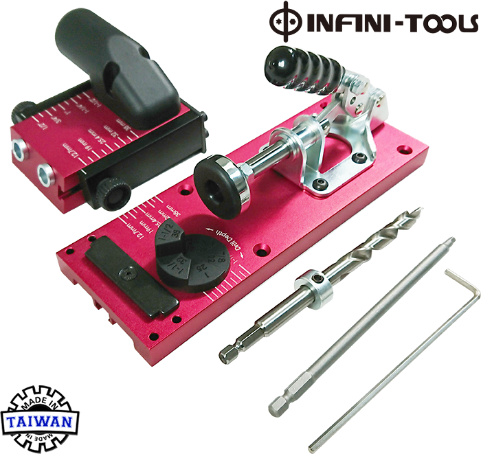 New Pocket Hole jig System Set Joinery Woodworking Tool DIY Side