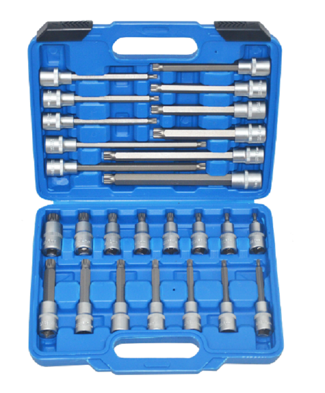 26pcs 1/2" Dr Multi Spline Socket Bit Set