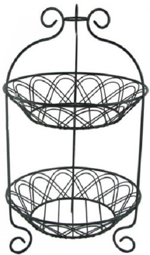 Wire Basket - Round, 2-Tier 